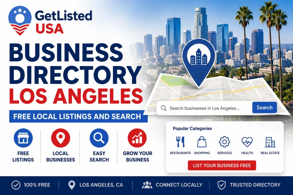 Business Directory Los Angeles offering free local business listings and business search for trusted companies in Los Angeles.